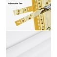 thumbnail image 6 of Idyllic Sunflower Bee Window Curtain Kitchen Cabinet Coffee Tie-Up Valance Curtain Rod Pocket Short Curtain, 6 of 6