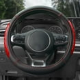 thumbnail image 3 of Ultra Grip Silicone & Faux Leather Steering Wheel Cover  Fits 14.5" - 15.5", 3 of 5