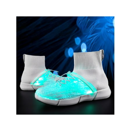 

Harsuny LED Shoes for Men LED Sneakers USB Recharging Light Up Shoes LED Women Glowing Luminous Flashing Shoes Kids