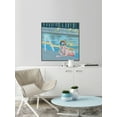 thumbnail image 4 of Bow in the Pool Floater Framed Painting Print on Canvas, 4 of 6