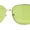 Gold / Green, variant on SA106 Womens 90s Metal Rim Large Rectangle Geeky Sunglasses Gold Rose Red