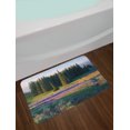 thumbnail image 2 of Idaho Bath Mat, Meadow Covered with Violet Tone Flowers Council Mountains Nature Photo Print, Plush Bathroom Decor Mat with Non Slip Backing, 29.5" X 17.5", Fawn and Multicolor, by Ambesonne, 2 of 2
