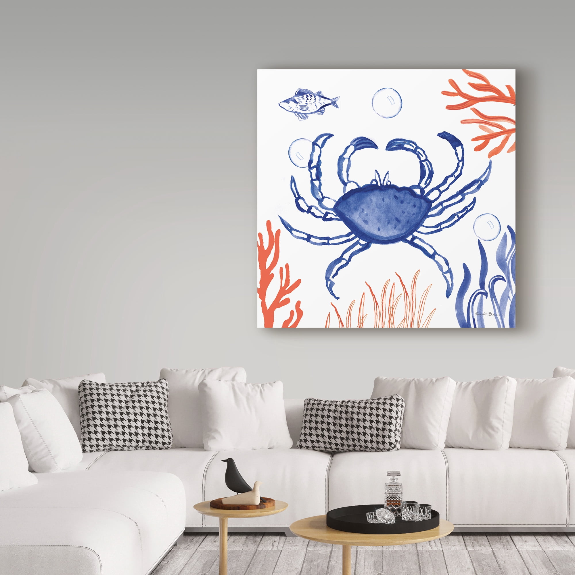 Trademark Fine Art 'Coastal Jewels V' Canvas Art by Farida Zaman