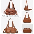 thumbnail image 3 of Sunyuer Soft PU Leather Tote Bag for Women, Large Capacity Hobo Handbag Shoulder Bags Multi-Pocket Crossbody Bag, 3 of 7