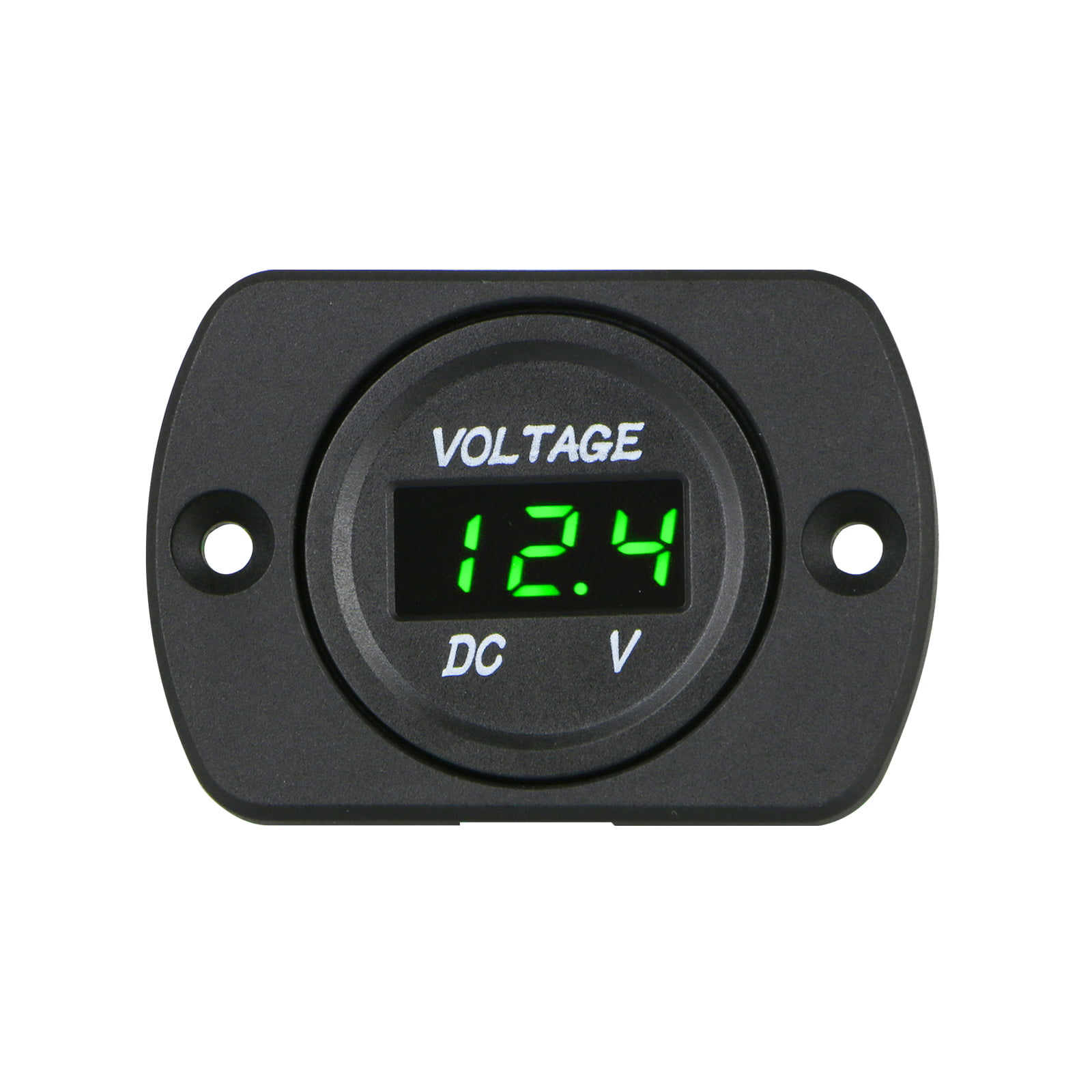 12V-24V Car Motorcycle Green LED Digital Voltmeter Voltage Meter Battery Gauge