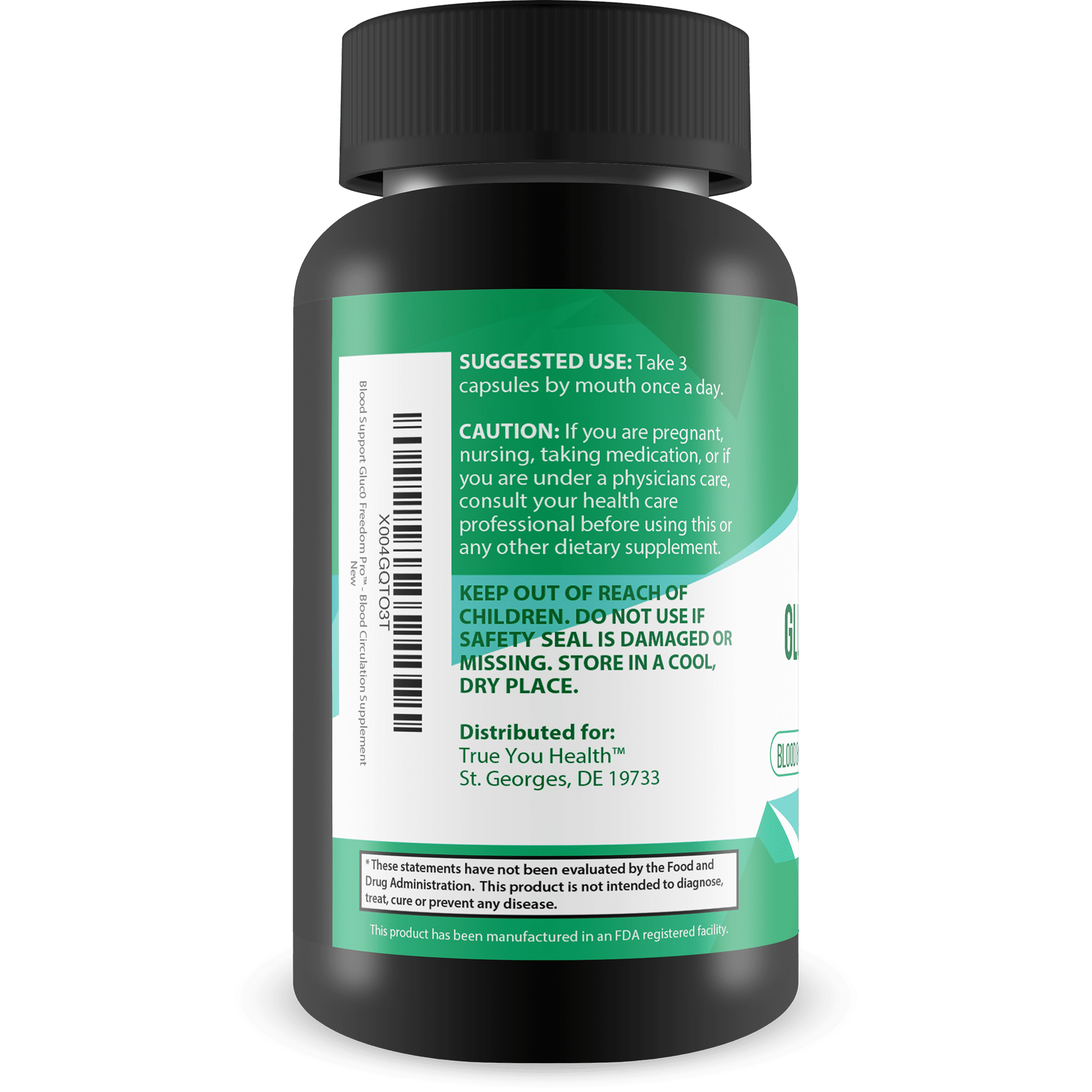 Blood Support Gluc0 Freedom Pro - Our Best Blood Health Capsules - Blood Health Blood Balance Supplement - Blood Health Supplements - Blood Boost Blood Flow Supplement - Blood Circulation Supplement