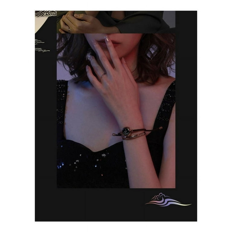 TOTWOO Long Distance Touch Bracelets for Couples, Vibration & Light up  Bluetooth Pairing Jewelry Gifts for Girlfriend - Walmart.com