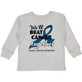 thumbnail image 3 of Inktastic We'll Beat Cancer Together- Colon Cancer Awareness Boys or Girls Long Sleeve Toddler T-Shirt, 3 of 5