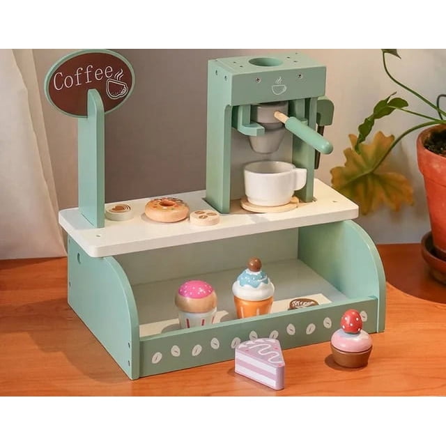 Wooden Simulation Dessert Rack Afternoon Tea Set Toy Pretend Play Food Learning Role Play Game Early Educational Puzzle Toys