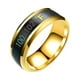 thumbnail image 2 of Anillos para mujer, regalos para mujer, moda, nuevo anillo inteligente de temperatura para pareja, anillo de cobre con indicador de estado de ánimo., 2 of 3
