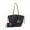 Black, variant on MKF Collection Liv Women's Tote Bag & Wristlet Wallet Set – Stylish Vegan Leather Fashion and Casual Handbag Mia K - Brown