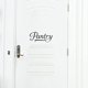 thumbnail image 3 of Pegatina de pared de PVC con diseño de rectángulo con palabras "Pantry", 6,9 x 14,1 pulgadas, color negro, extraíble, para decoración DIY., 3 of 4