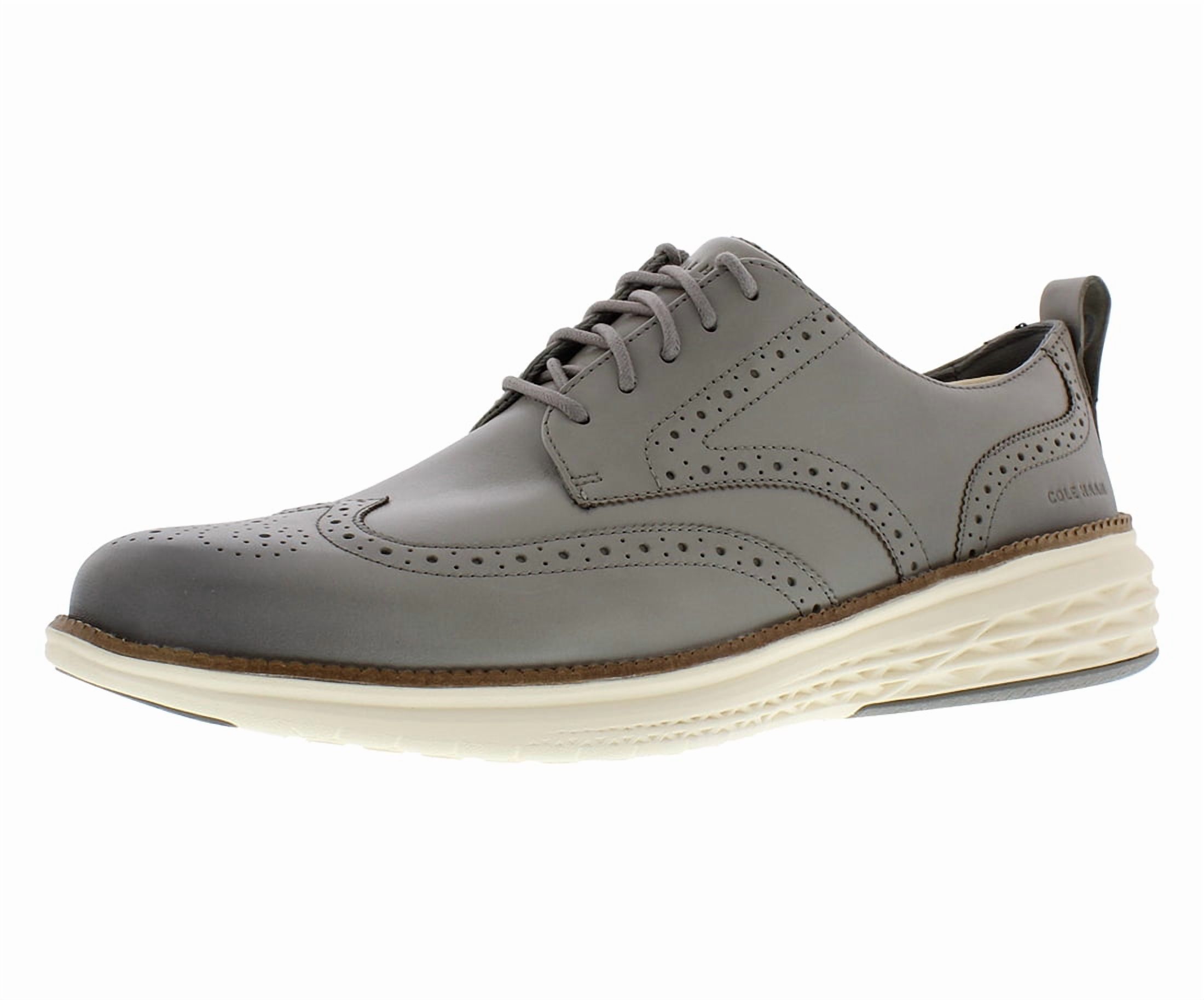 Cole Haan Oxfords Mens 2 ZeroGrand Gray‎ 11 Wingtip Shoes Casual Comfort C28383 Cole Haan Zerogrand Gray Leather Wingtip | Mercari main image 2