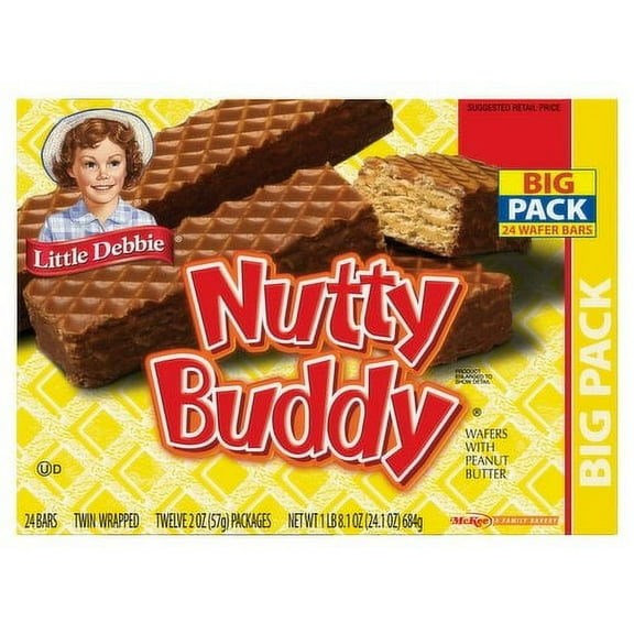 Little Debbie Nutty Bars Big Pack - 12-2.1 Oz
