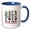Blue/White, variant on 3drose, Maine State. Usa. Four Brushstrokes. Particular Aspects. Pleasant, 11oz Mug