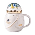 thumbnail image 1 of Taza de astronauta linda, taza de café de cerámica, taza de la mañana, taza de té, taza espacial creativa para Blanco, 1 of 9