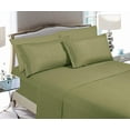 thumbnail image 2 of Elegant Comfort 4 Piece Bed Sheets California King Green Texture 1500 Thread Count Polyester, 2 of 4