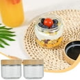 thumbnail image 2 of Qiweii Large Capacity Glass jars with Airtight Lids, Overnight Oats Containers with Lids, Wide mouth Mason Salad jars, Glass Food Storage Containers for Snacks Yogurt Spice Sugar, 2 of 6