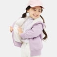 thumbnail image 5 of YunPes Kids Girls Fleece Hooded Jacket Cardigan Winter Warm Zipper Plain Coat Cute Soft Furry Fuzzy Fall Outwear with Pockets, 5 of 5