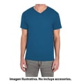 thumbnail image 2 of Playera Fruit of the Loom Para hombre cuello v, algodón sustentable, azul, talla CH, 2 of 4