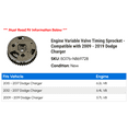 thumbnail image 2 of Engine Variable Valve Timing Sprocket - Compatible with 2009 - 2019 Dodge Charger 2010 2011 2012 2013 2014 2015 2016 2017 2018, 2 of 2