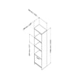 thumbnail image 6 of South Shore SoHo 3-Shelf Bookcase/Media Storage, Multiple Finishes, 6 of 7