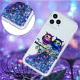 thumbnail image 3 of Case for iPhone 12, iPhone 12 pro Case Cute Pink Glitter Luxury Sparkle Liquid for Girls Women Quicksand Clear Soft TPU Protective Phone Case for iPhone 12 / iPhone 12 Pro Couple Owls, 3 of 12