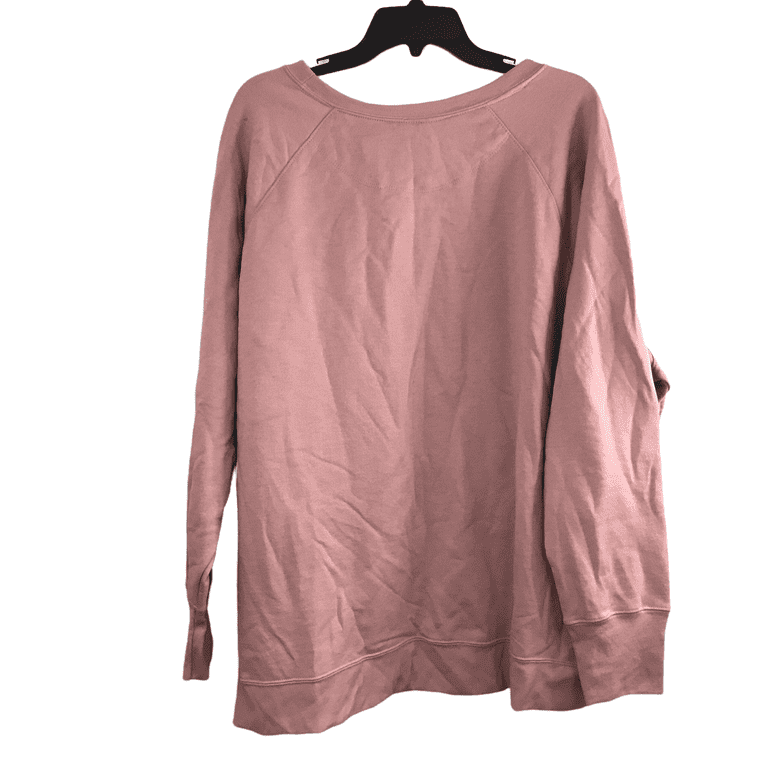 Champion Womens Pink Beige Powerblend Boyfriend Sweatshirt Plus Size 4X 45