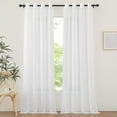 thumbnail image 1 of Sheer Curtains es Long with Eyelet Sheers Window Curtains Panels Privacy Light Filtering Voile Grommet Top Drapes for Living Room/Hotel Rideaux ( Wide ), 1 of 8