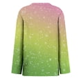 thumbnail image 5 of MEICHEN Womens Long Sleeve Shirts Causal Cute Sparkly Print Crewneck Shirts Petite Spring Fahsion Blouse, 5 of 5