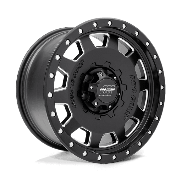 Pro Comp Cast Aluminum Wheel PXA60 17x9 5x5.0 S-BLK -6mm, PXA5160-7973