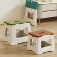 thumbnail image 2 of OIUR Folding Bench Multifunctional Footstool Portable Seat Cushion Plastic Stool with Handle for Toddlers Seniors, 2 of 7