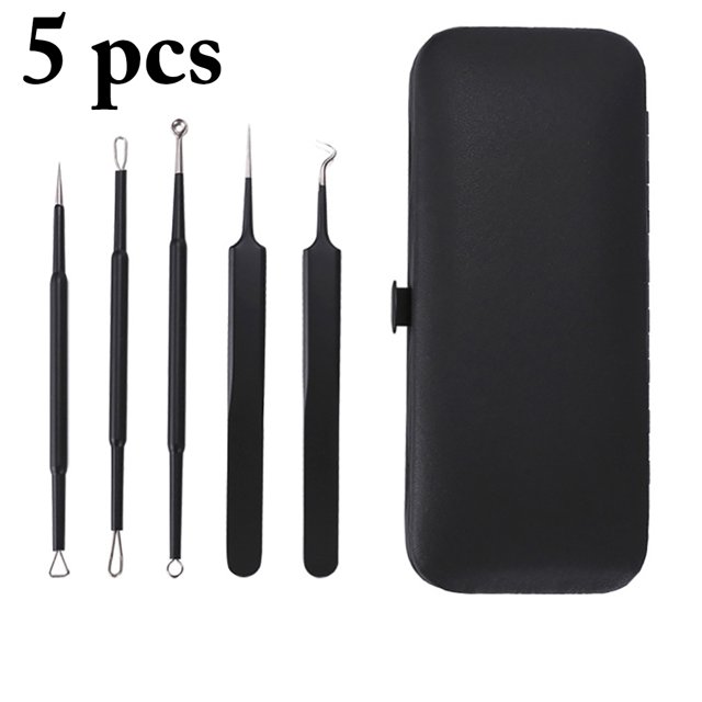 5PCS Blackhead Remover Tool Set Stainless Steel Professional Acne Removal Kit