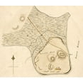 thumbnail image 2 of Vintage Maps 22x20 White Modern Wood Framed Museum Art Print Titled - Pauluss Hook and fortifications 1778, 2 of 4