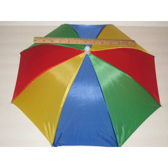 Umbrella Hat 20" - Funny Hat, Joke, Sight Gag, Functional Rain & Sun Protection