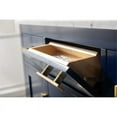 thumbnail image 6 of Valentino 42" Single Sink Bathroom Vanity in Blue with Carrara Marble top and Sink, 6 of 8