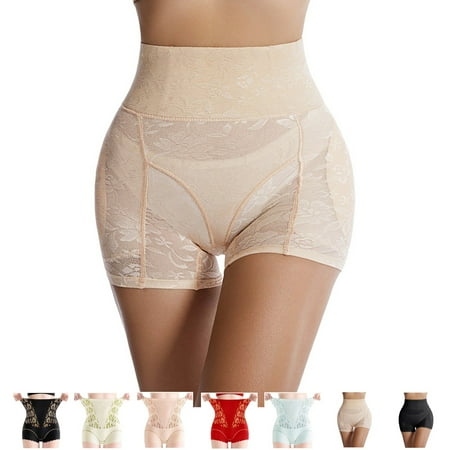 Shapewear Panties for Women :Women High Waist Body Shaping Pants Tummy Control Shorts High Waisted Lace Underwear Black