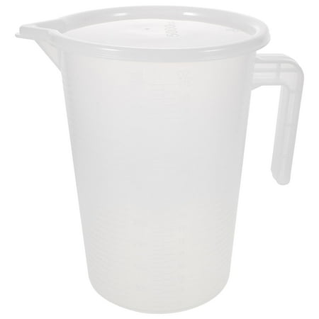 

NUOLUX Plastic Measuring Jug with Cap Milk Measuring Pitcher Large Capacity Measuring Cup