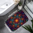 thumbnail image 3 of 1pc Abstract Mandala Absorbent Non-Slip Bathroom Thickened Flannel Rug Decor,Soft,Quick Drying,Suitable For Indoor/outdoor Use,Bathrooms,Bedrooms,Kitchens,Terrace,Laundry Rooms,16"x24", 3 of 7