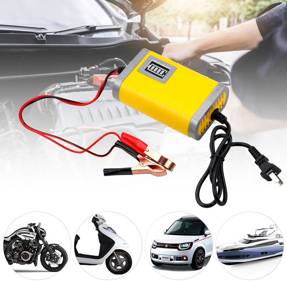 12V Portable Auto Car Battery Charger Tender Trickle