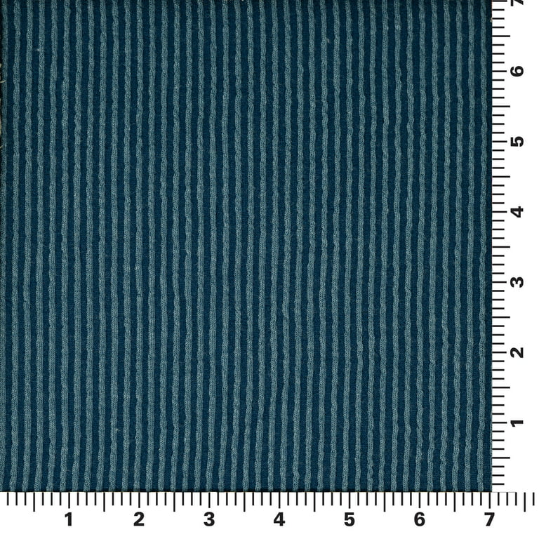 Ribbed Recycled Knit Fabric in Light Blue - Autumn / Wi