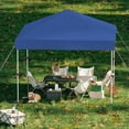 thumbnail image 6 of Garvee 10 x 10 Ft Pop-up Canopy, One Button Push Setup, Heavy Duty, Portable Roller Bag, Blue, 6 of 8