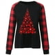 thumbnail image 5 of Pntutb - Camiseta holgada con estampado de moda para mujer, blusa de manga larga, cuello redondo, tops casuales Pntutb Pntutb-1650, 5 of 8