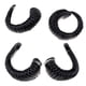 thumbnail image 3 of 2 cuernos negros grandes para diadema gótica DIY. Accesorio A UNA, 3 of 9