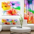 thumbnail image 3 of Designart 'Bunch of Colorful Flowers Sketch ' Extra Large Floral Wall Art, 3 of 3