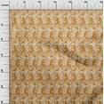 thumbnail image 3 of oneOone Cotton Poplin Yellow Fabric Kalamkari Craft Projects Decor Fabric Printed By The Yard 56 Inch Wide, 3 of 5