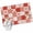 Red, variant on Strawberry Patchwork Round Area Rug 4 FT, Non Slip Indoor Outdoor Rug, Red Farmhouse Love Hearts Plaid Washable Soft Circular Carpet Non-Shedding Floor Mat for Coffee Table Nursery Foyer Balcony
