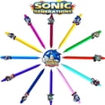 thumbnail image 2 of Bolígrafo negro de 0,5 mm de Sonic The Hedgehog con trece estilos de adorables figuras de anime de dibujos animados, bolígrafo adhesivo suave de PVC, regalos para festivales para niños, 2 of 5
