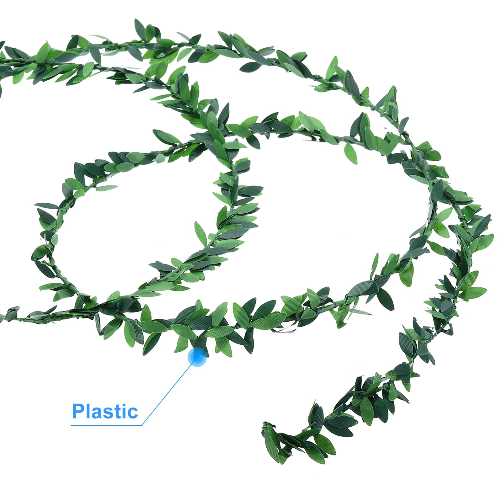 Unique Bargains Artificial Vines Greenery Garland Fake Leaf Garland for Decoration Green