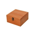thumbnail image 4 of Caja de almacenamiento de madera Sunnimix Vitrina de joyería Marrón 195x195x10cm, 4 of 8